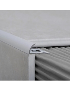 Guardacanto Arco Cromo Mate 10 mm x 2,5m